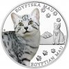 Česká mincovna Strieborná minca Plemená mačiek - Egyptská mau proof 31,1 g