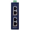 Planet IPOE-260-12V PoE průmyslový injektor, 2x port, 4x1Gb, 2x 802.3at 36/72W, DIN, IP30, -40~75°C, dual power 12-56VDC