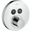 Axor ShowerSelect - Termostat pod omietku pre 2 spotrebiče, chróm 36723000
