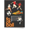 Futbal: Field Plakat Premium 40x60cm