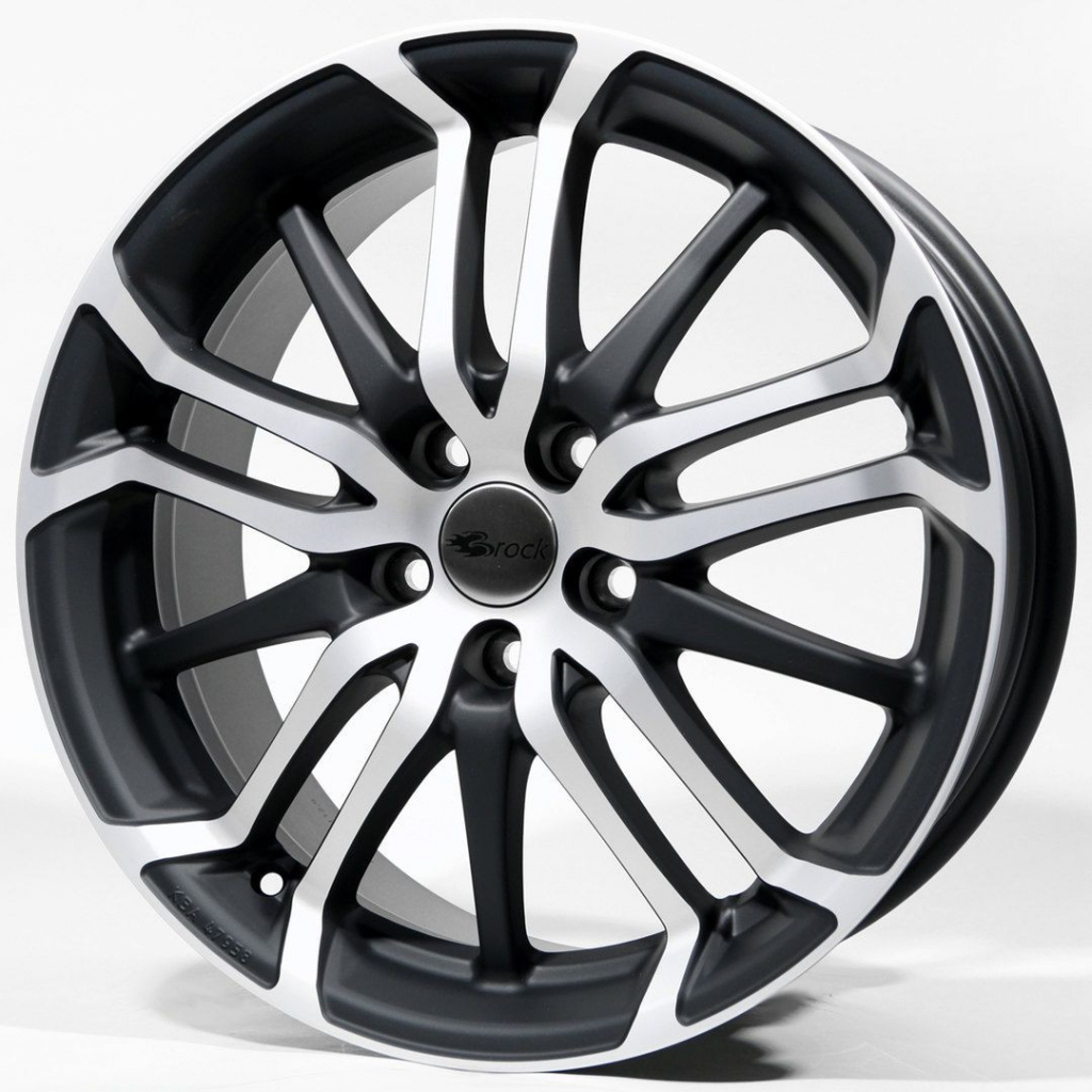 Brock B26 7,5x17 4x108 ET25 matt black polished