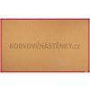 Korková nástenka 200x120 (AL rám červený)