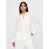 Gap lanová oversize košeľa Big Shirt biela