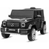 Beneo Elektrické autíčko Mercedes G jednomiestné sedadlo 12V batéria 24 GHz Do 2xmotor USB SD karta orginal licencia čierna