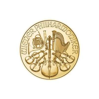 Münze Österreich zlatá minca Wiener Philharmoniker 2024 1/25 oz