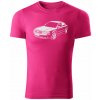 T-ričko Volkswagen Passat B5.5 pánske tričko Farba trička: Purpurová, Farba potlače: Biela, Veľkosť: L