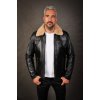 Max Original Leather pánska kožená bunda 5032 FUR Black