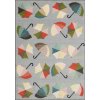 Najkoberce Funky Top Umbrellas svetlosivý 240x330 cm