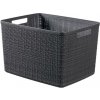 CURVER JUTE L 20L Košík 36 x 28 x 23 cm, tmavo sivý 01907-G44