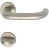 Dveřní kování GEOS 1754/D6K,objekt. klika-klika, nerez, rozeta WC tl.43mm