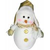 Postavička MagicHome Vianoce, Snehuliak, baranica, 29 cm