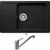 Schock FORMHAUS D-100LS Nero + Schock COSMO 525001 chróm