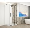 Gelco TRINITY BLACK obdĺžniková sprchová zástena 1100x900mm, číre sklo, pravé GT5690-11CR-B