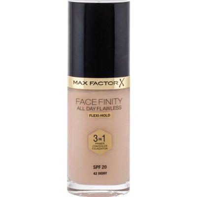 Max Factor Facefinity 3 in 1 tekutý make-up s uv ochranou SPF20 42 Ivory 30 ml