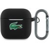 Lacoste Púzdro z Tekutého Silikónu s Croc Logom pre AirPods 4 Čierne (LCA4SLOK)