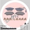 Sada brzdových doštičiek, kotúčová brzda ZIMMERMANN 23708.190.2