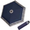 DOPPLER Fiber Havanna Timeless Blue Hahnentritt - dámský skládací deštník modrá 722365T02