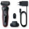 Braun Series 5 51-R1200S pánský holicí strojek Planžetový holicí strojek Zastřihovač Černá, Červená