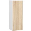 Horná kuchynská skrinka LIMA W30 D1 H720 biela / dub sonoma