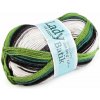 Pletacia priadza Lady Batik de Luxe 100 g - (603) zelená sv. zelená tmavá