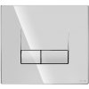 Splachovacie tlačidlo pre WC Cersanit Base Smart strieborné, pre podomietkový modul K97-493