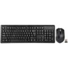 Súprava A4tech 4200N je bezdrôtová. kľúče. + bezdrôtové pripojenie. Optická myš V-Track,CZ/US, USB 4200N#OB