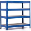 Policový regál Trestles RH 900x1000x450, nosnosť 1400 kg, 4 police Farba: modrá