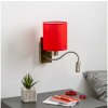 Brilagi Brilagi - LED Nástenná lampa NUBILA 1xE27/25W/230V + LED/3W mosadz/červená BG1557K + záruka 3 roky zadarmo + záruka 3 roky zadarmo