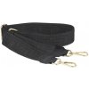 NovaKabelka.sk Látkový prídavný popruh tracolla 280 čierna