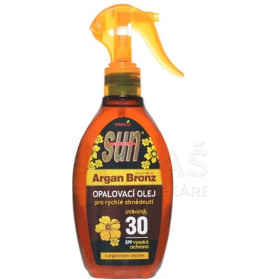 SunVital Argan Oil opaľovací olej SPF30 200 ml