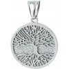 Prívesok strom života z chirurgickej ocele so zirkónmi S11211080