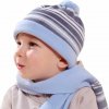 čiapka a šál, Bugga, PD618, modrá - 92 | 2roky