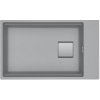 Franke Kubus 2 KNG 110-62, 760x460 mm, fragranitový drez, Sivý kameň 125.0512.518