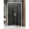 New Trendy Prime White sprchovací kút 120x80 cm štvorcová biela matné/priehľadné sklo D-0396A/D-0405A