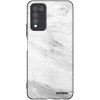 Picasee silikónový čierny obal pre Honor 10X Lite - White marble
