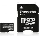 Transcend microSDHC 4GB class 10 + adapter TS4GUSDHC10