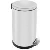 MERIDA Kôš kovový nášľapný TOP SILENT LUNA, biely, 3 l KIB417
