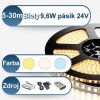 Ledstar Konfigurátor sady s Bielym 24V/9.6W LED pásikom 5až30m, biela na výber, zdroj na výber Zvoľte farbu svetla: 3000K, Dĺžka: 30m, Napájací zdroj: Montážne trafo interiérové