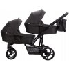 Kočík BEBETTO 42 New , pre dvojičky , col. 22 - čierna BEBETTO 42 pre dvojičky