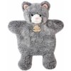 Plyšová mačička na bábkové divadlo Cat Puppet Sweety Mousse Histoire d’ Ours sivá 25 cm od 0 mes