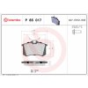 BREMBO Sada brzdových platničiek kotúčovej brzdy P 85 017