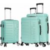 Cestovné kufre set 3ks Lee Cooper Brighton S, M, L 196 L zelená