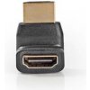 Nedis CVGB34902BK - HDMI™ Adaptér Úhlový 270° | HDMI Konektor - HDMI Zásuvka | Černá barva