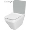 CERSANIT - WC KOMBI MISA CREA CO 010/020 ŠTVOREC, SEDADLO DUR SLIM WO LW ONE K114-022