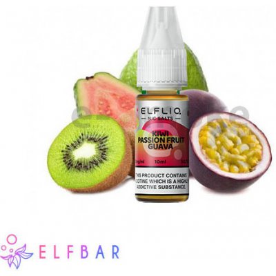 ELFLIQ SALT Kiwi Passionfruit Guava 10 ml 10 mg