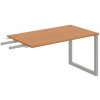 OFFICE PRO s.r.o. HOBIS prídavný stôl do uhla - US O 1400 RU, hĺbka 80 cm, jelša
