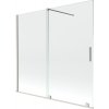 Mexen Velar, 2-krídlová posuvná vaňová zástena 170 x 150 cm, 8mm číre sklo, brúsená oceľ, 896-170-000-01-97