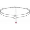 Swarovski e. retiazka na nohu Summer Love z chirurgickej ocele sel1040