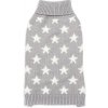 Nobleza teplý pletený rolákový pulóver pre domácich miláčikov s hviezdičkami