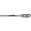 EXTOL INDUSTRIAL fréza karbidová válcová s kulovým čelem, 6*13mm, stopka 3mm, 8703823